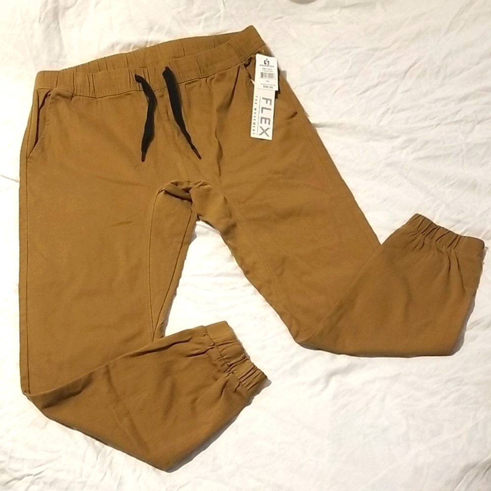 South Pole Men's 3XL Flex The Movement Cropped Tan Tobacco Cargo Pants
